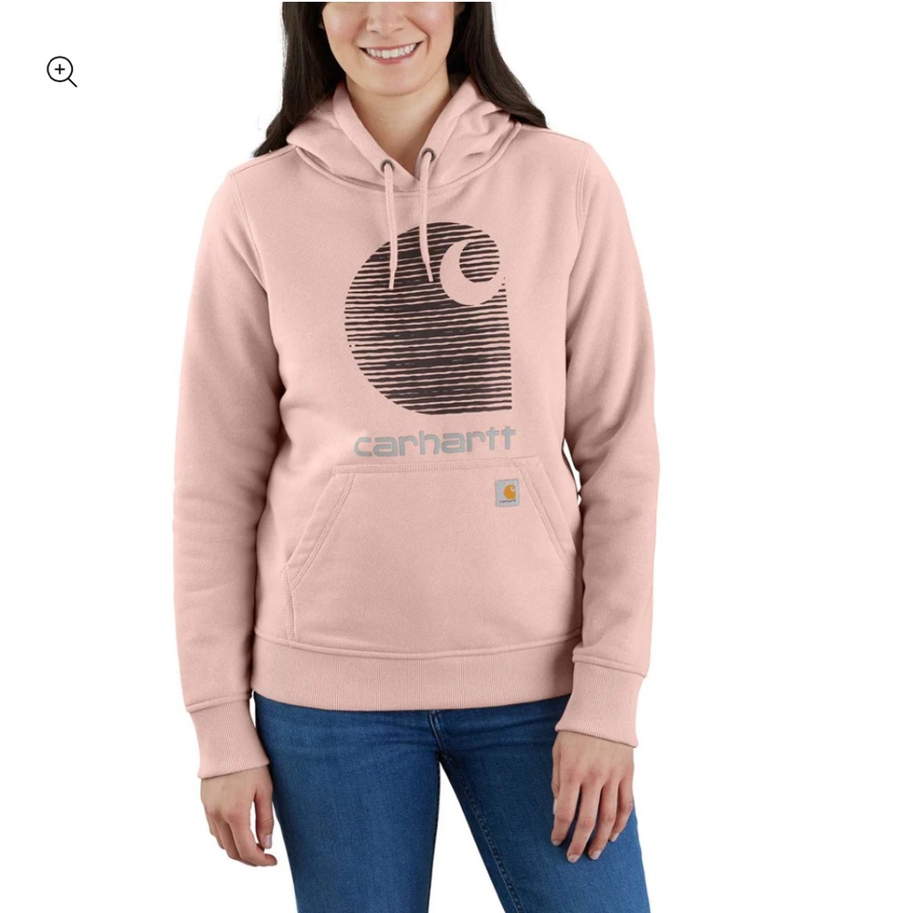 Carhartt Women's Rain Defender Pink Sweatshirt